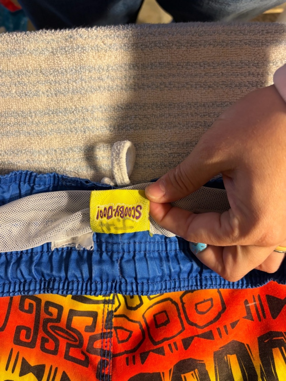 Scooby-Doo Multicolor Boys' Swim Shorts with Drawstring - Picture 3 of 5